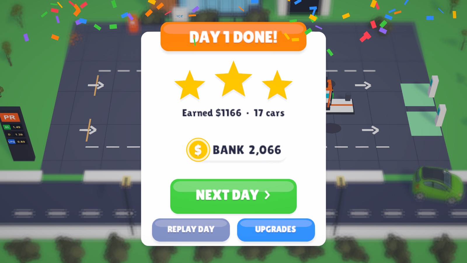 Three stars and cash on the results card